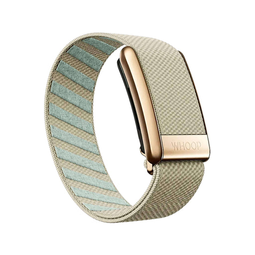 Sand Dune Rose Gold SuperKnit Luxe Band for WHOOP, elegant & durable, available at TaMiMi Projects in Qatar.
