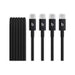 Beats USB‑C to USB‑C Woven Cable (1.5 m) 2 Pack - Bolt Black, available now from TaMiMi Projects in Qatar.