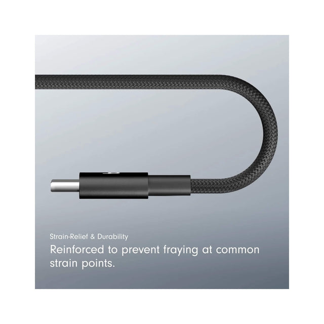 Beats USB‑C to USB‑C Woven Cable (1.5 m) 2 Pack - Bolt Black, available now from TaMiMi Projects in Qatar.