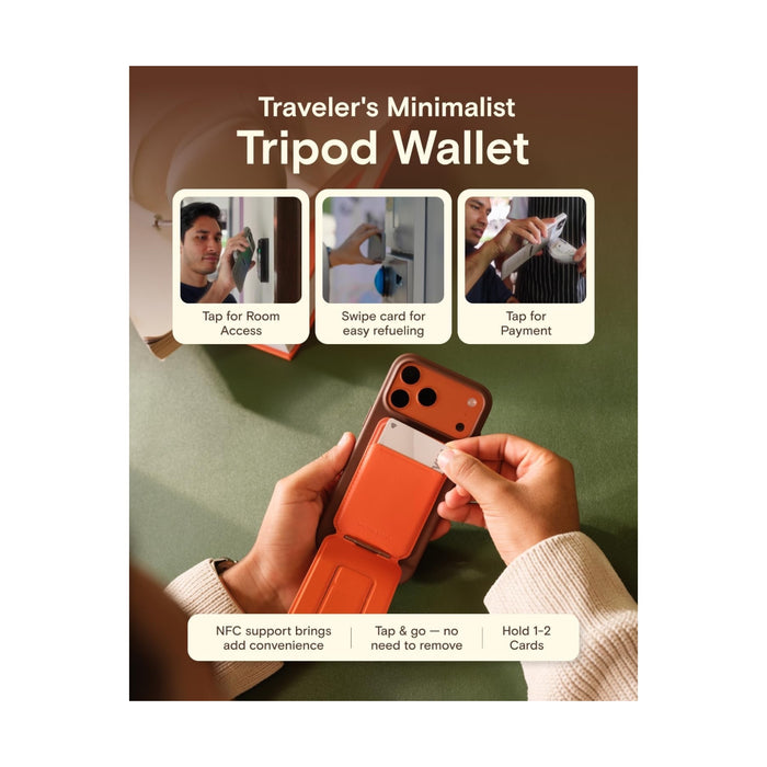 MOFT Phone Tripod Stand with Magsafe in Brownie.
Available now from TaMiMi Projects in Qatar.