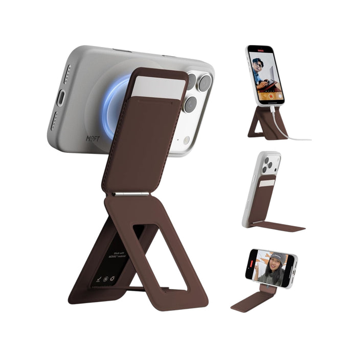 MOFT Phone Tripod Stand with Magsafe in Brownie.
Available now from TaMiMi Projects in Qatar.