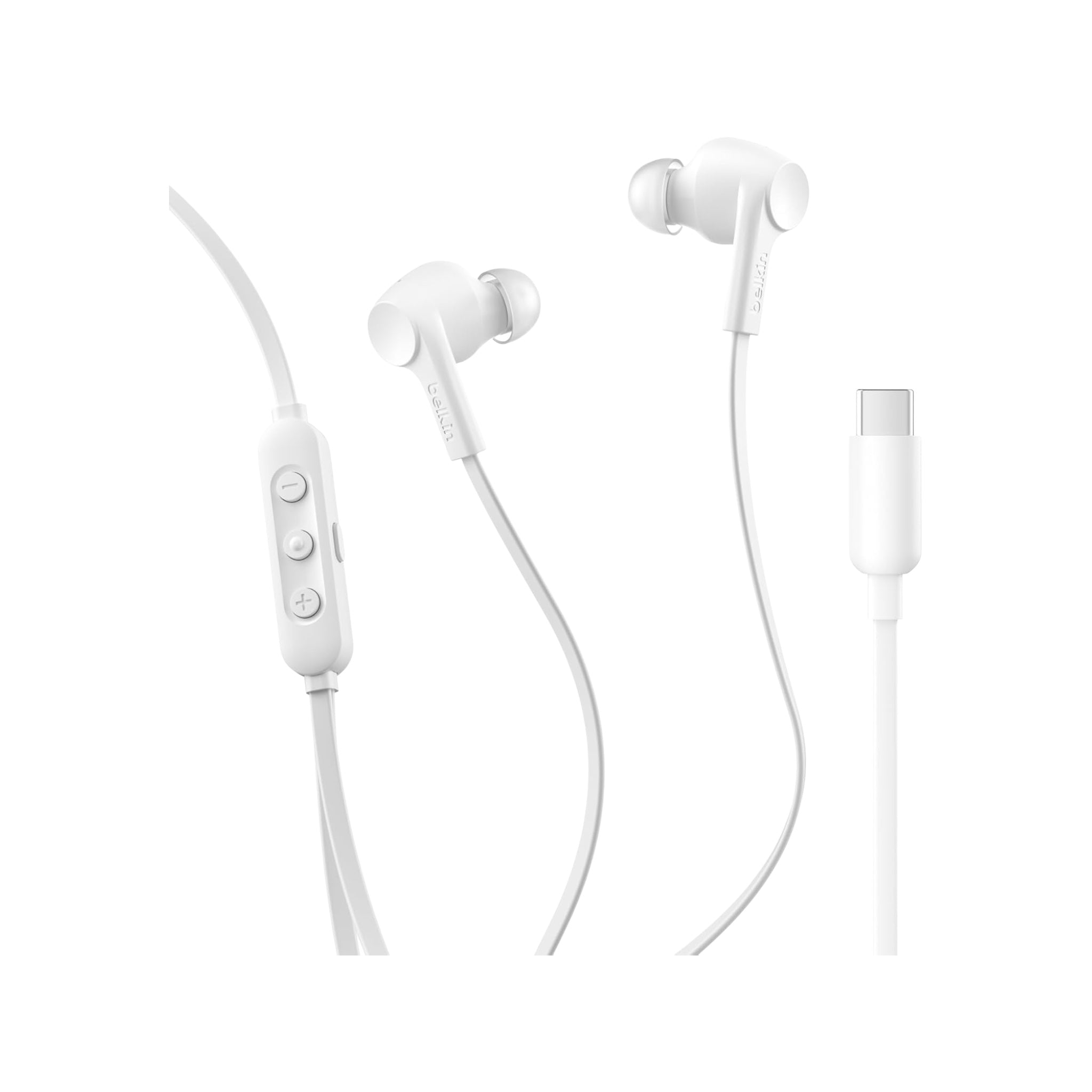 سماعة بيلكن USB-C مع إلغاء الضوضاء - أبيض سماعة بيلكن USB-C مع إلغاء الضوضاء - أبيض