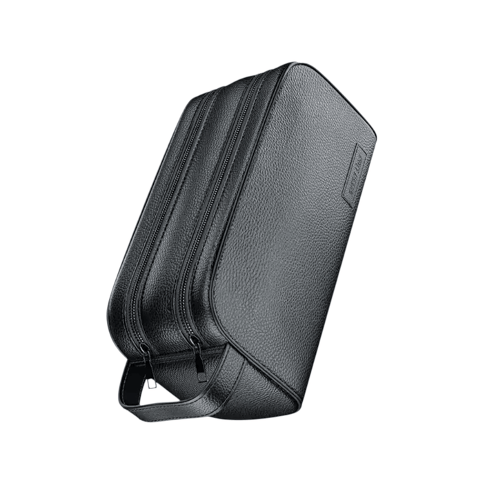 Green Lion Clutch Bag in Black. Stylish clutch bag with a modern design for daily use, Water-resistant.