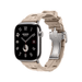 Apple Watch Hermès Series 11, 46mm Silver Titanium with Grège Kilim Single Tour. TaMiMi Projects Qatar.