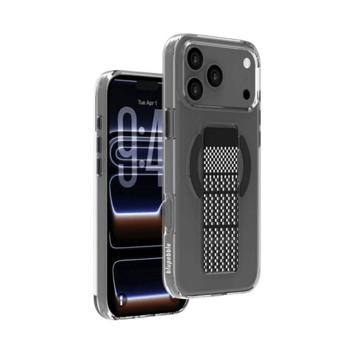 blupebble SnapGrip MagSafe Case iPhone 17 Pro, MagSafe compatible for wireless charging, Built-in SnapGrip strap