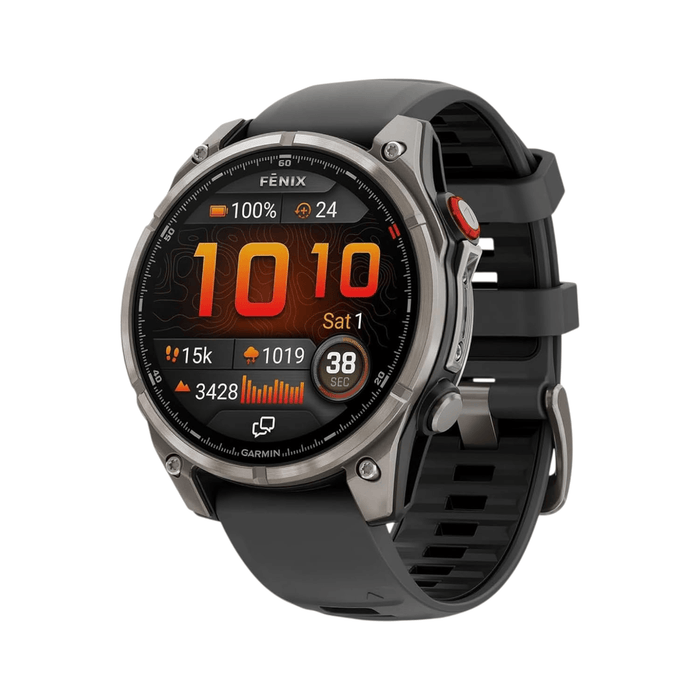 fēnix® 8 Pro AMOLED Sapphire Titanium Smartwatch 47mm, AMOLED display with high brightness and clarity.