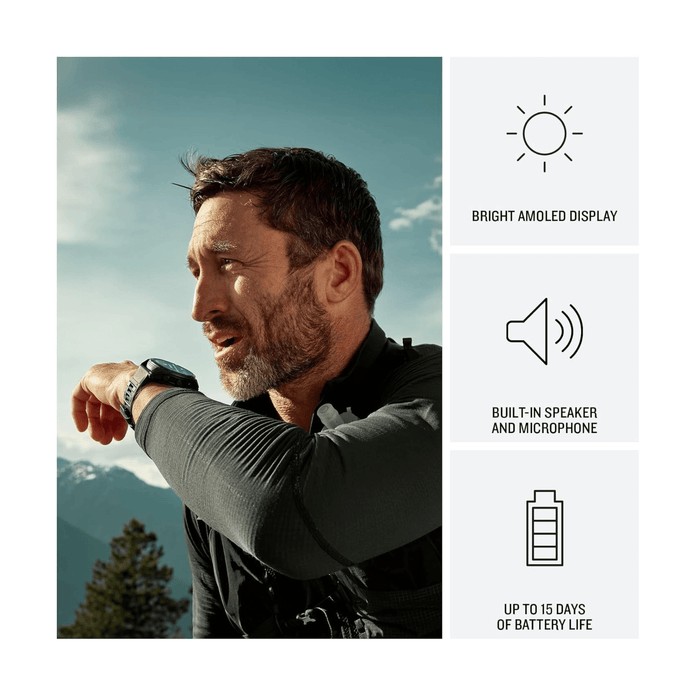 fēnix® 8 Pro AMOLED Sapphire Titanium Smartwatch 47mm, LTE connectivity for calls and messaging without phone.