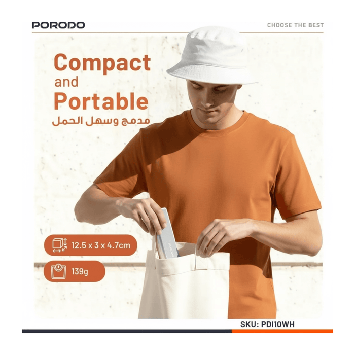Porodo Malibu Selfie Stick with Tripod & Bluetooth Remote