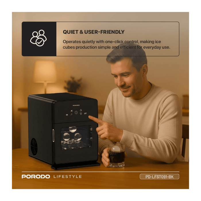 Porodo Ice Maker 10kg Per Day