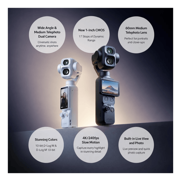 DJI Osmo Pocket 4P Vlog 4K Camera with Dual Lens