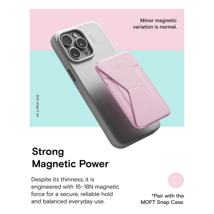 MOFT MagSafe Wallet Phone Stand - Light Pink