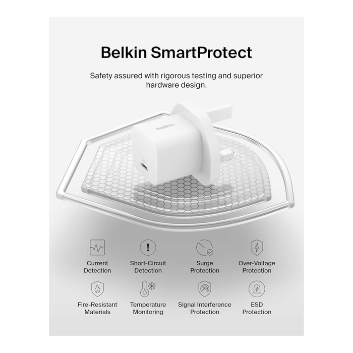 Belkin 25W USB-C PD Wall Charger with USB-C Cable