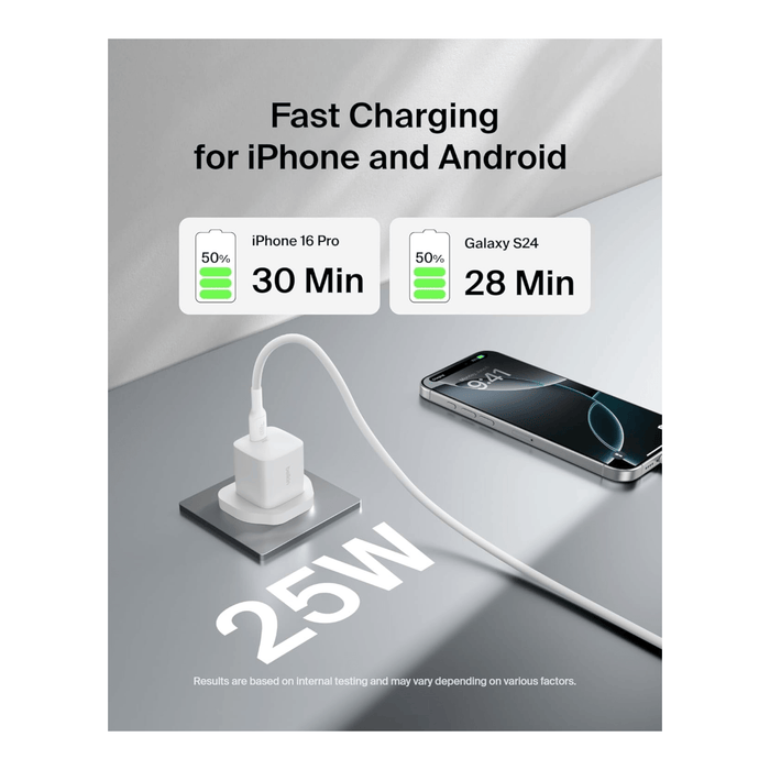 Belkin 25W USB-C PD Wall Charger with USB-C Cable