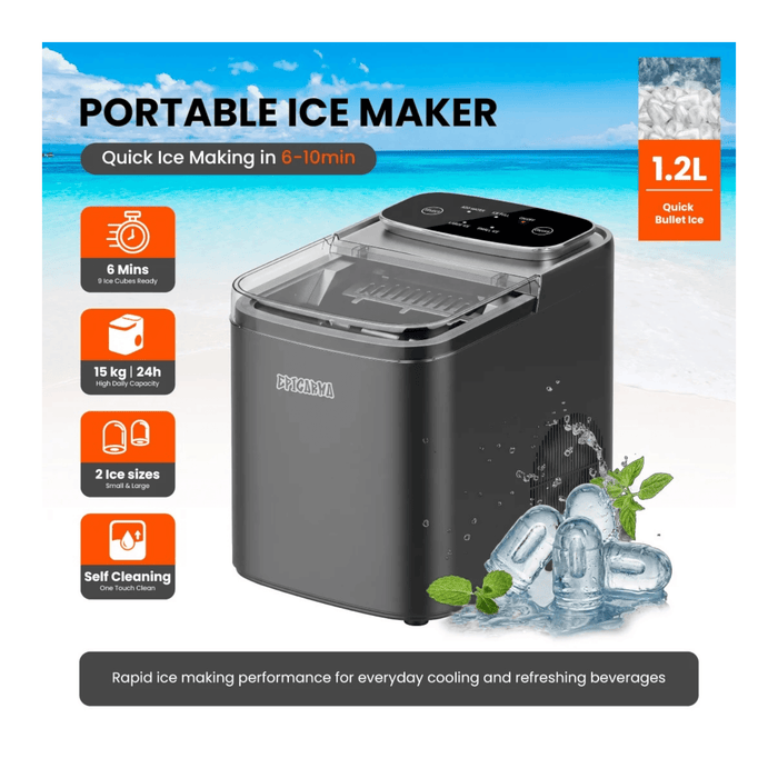 EpicArma Portable Ice Maker 1.2L