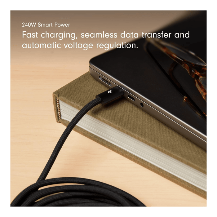Beats USB-C to USB-C Woven Cable 3m 240W - Bolt Black