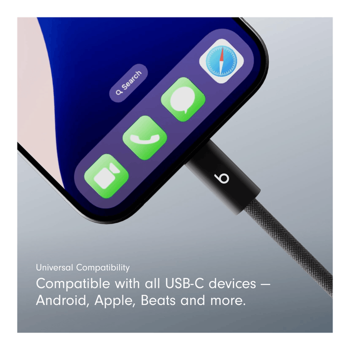 Beats USB-C to USB-C Woven Cable 3m 240W - Bolt Black