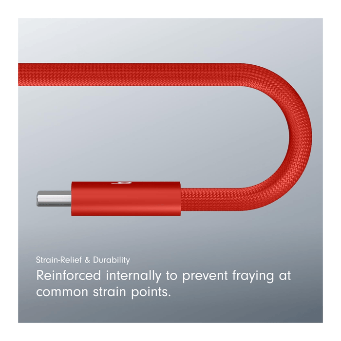 Beats USB-C to USB-C Woven Cable 3m 240W - Rapid Red