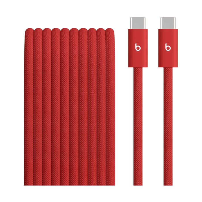 Beats USB-C to USB-C Woven Cable 3m 240W - Rapid Red