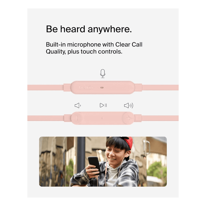 Belkin SOUNDFORM™ Headphones with USB-C, Poorly-fitting earbuds are the main contributor to headphone discomfort.