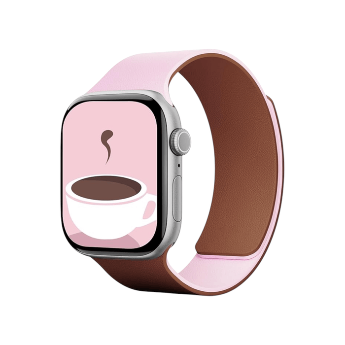Moft Snap Apple Watch Band - Light Pink x Brownie