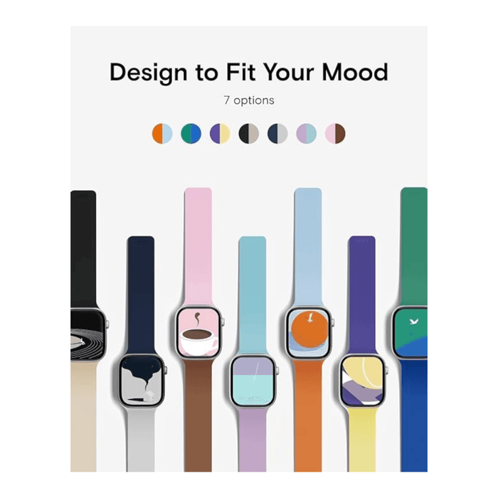 Moft Snap Apple Watch Band - Light Pink x Brownie