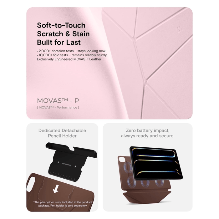 MOFT Dynamic Folio iPad Pro 11" - Light Pink x Brownie