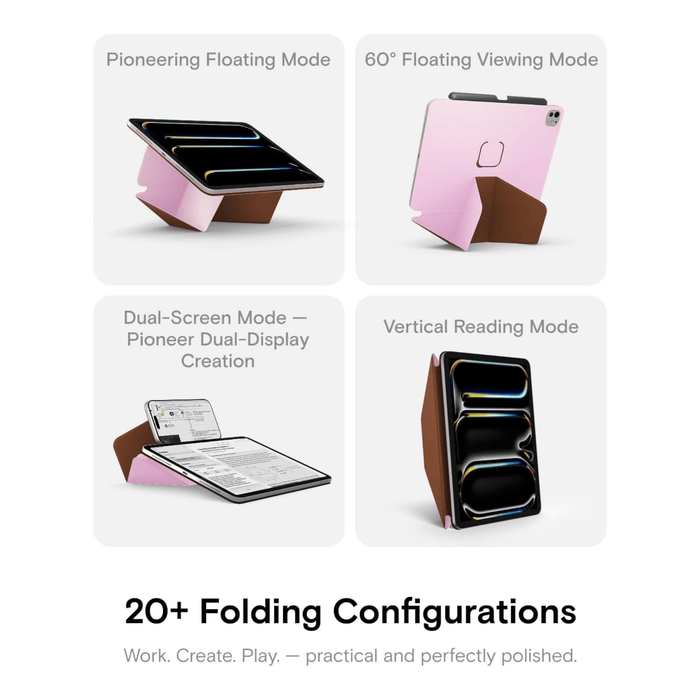 MOFT Dynamic Folio iPad Pro 11" - Light Pink x Brownie
