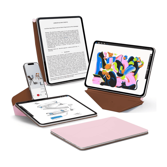 MOFT Dynamic Folio iPad Pro 11" - Light Pink x Brownie