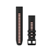 Garmin QuickFit® 22 Watch Band in Black/Flame Red Silicone. سير لساعات جارمن  تصميم أنيق، مصنوع من السيليكون مرن ومتين