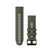 Garmin QuickFit® 26 Watch Band in Moss/Graphite Silicone.