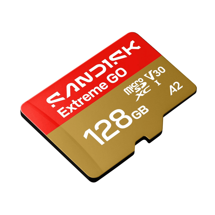 ‫كارت ميموري SanDisk Extreme GO من تميمي بروجكتس. سرعة تصل إلى 240MB/s،  للألعاب وتصوير فيديو 4K.