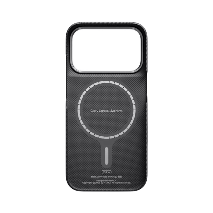 Pitaka iPhone 18 Pro Case - Black/Grey