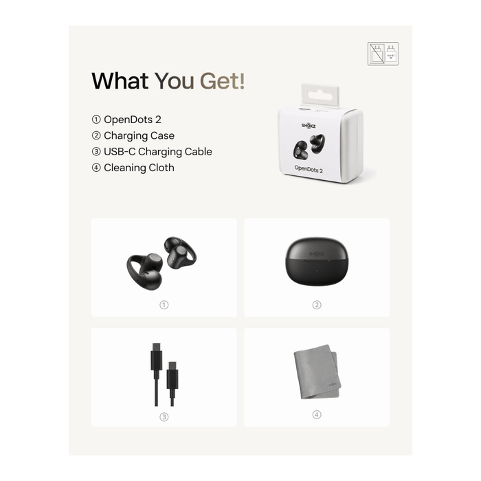 SHOKZ OpenDots 2 - Black