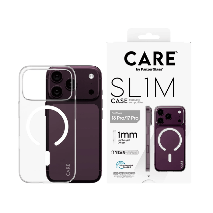 PanzerGlass SL1M MagSafe Case for iPhone 18 Pro - Clear