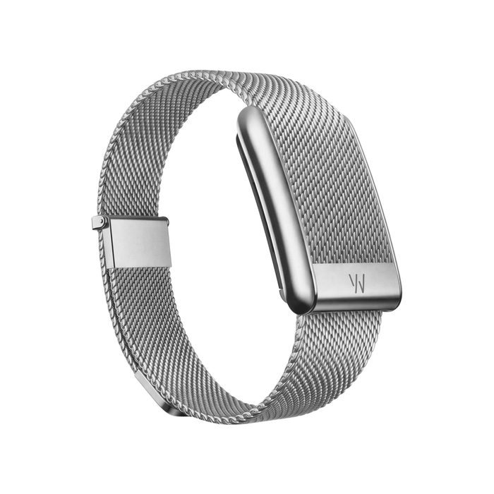 WHOOP 5.0 Meridian Band from TaMiMi Projects in Qatar. Stainless steel, adjustable fit, premium Milanese mesh design.