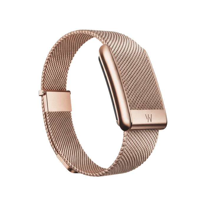 WHOOP 5.0 Meridian Band from TaMiMi Projects in Qatar. Stainless steel, adjustable fit, premium Milanese mesh design.