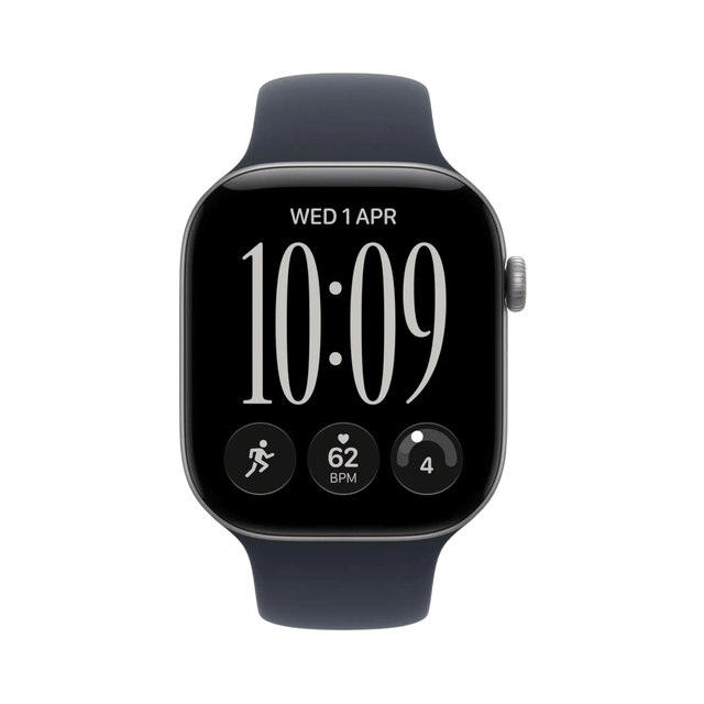 ‫Apple Watch Series 12 GPS من تميمي بروجكتس.  شاشة Always-On Retina، تتبع  للصحة والنوم، بطارية  24 ساعة وشحن سريع.