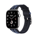 Apple Watch Hermès Series 12 GPS + Cellular 42mm Silver Titanium with Rocabar Club Bleu Nuit/Bleu Brighton