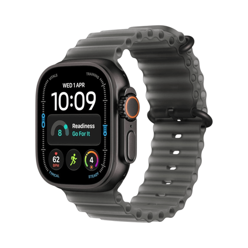 Apple Watch Ultra 4 GPS + Cellular 49mm Black Titanium with Translucent Black Ocean Band