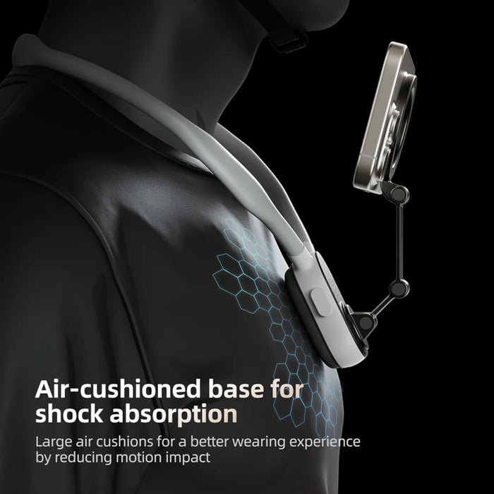 Magnetic Quick Release Neck Mount for hands-free shooting, flexible gooseneck, MAGSAFE compatible. Available at TaMiMi Projects, Qatar.