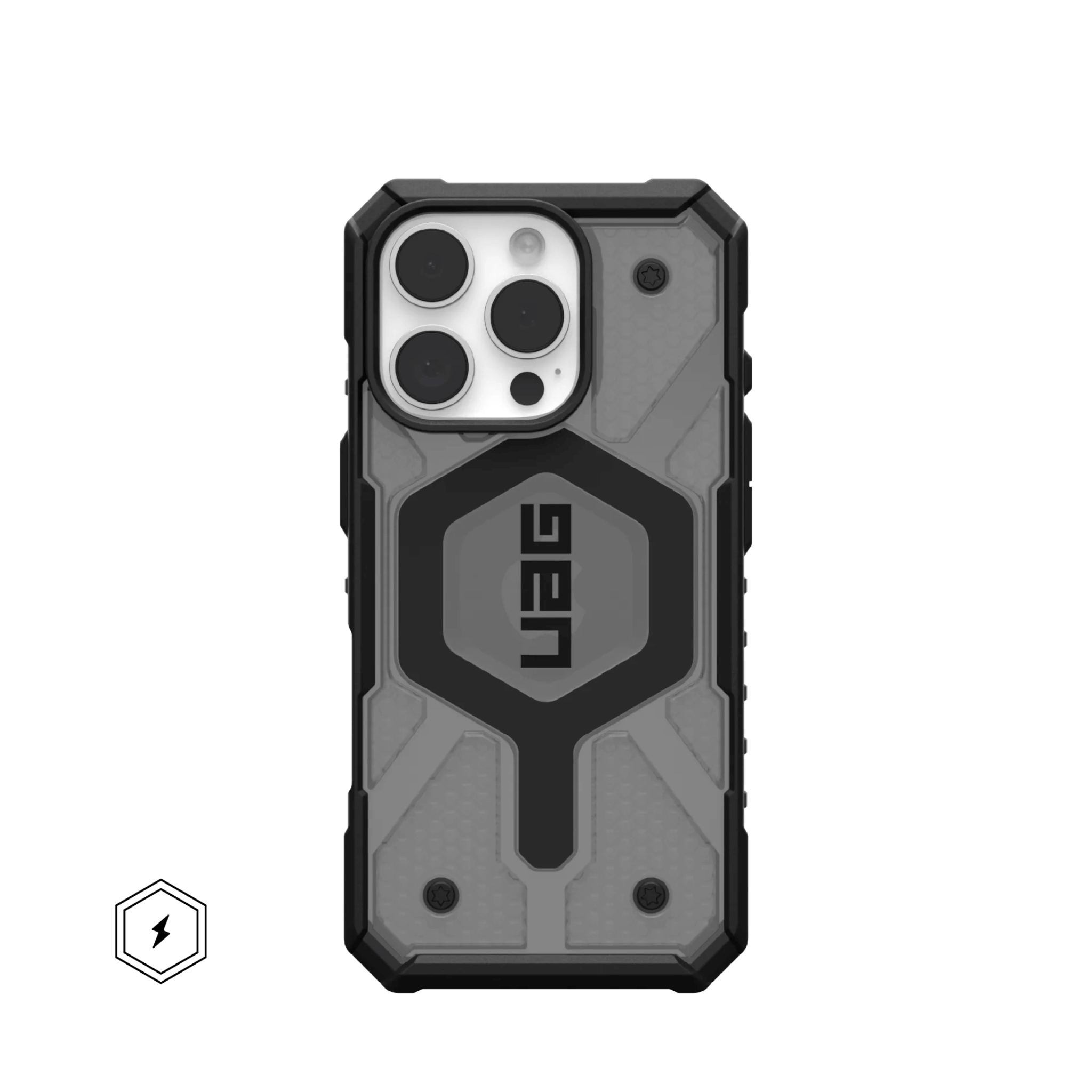 UAG Pathfinder Case for iPhone 16 Pro - MagSafe - Ash | Black