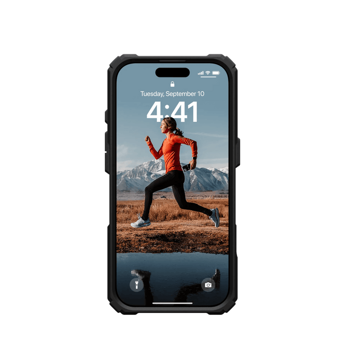 Military-grade iPhone 16 Pro case from TaMiMi Projects Qatar. MagSafe compatible, kickstand, lightweight, full protection with raised edges.