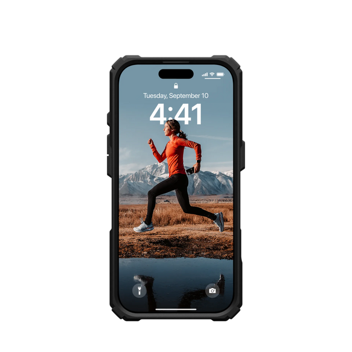 Military-grade iPhone 16 Pro case from TaMiMi Projects Qatar. MagSafe compatible, kickstand, lightweight, full protection with raised edges.