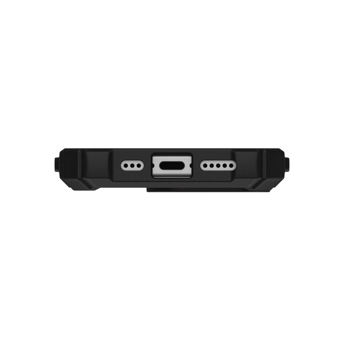 ‫كفر للايفون ١٦ برو بمعايير عسكرية من تميمي بروجكتس قطر. متوافق مع MagSafe، مع مسند حماية خفيف الوزن وحواف مرتفعة للحماية.‬