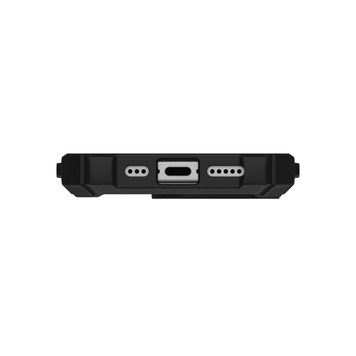 ‫كفر للايفون ١٦ برو بمعايير عسكرية من تميمي بروجكتس قطر. متوافق مع MagSafe، مع مسند حماية خفيف الوزن وحواف مرتفعة للحماية.‬