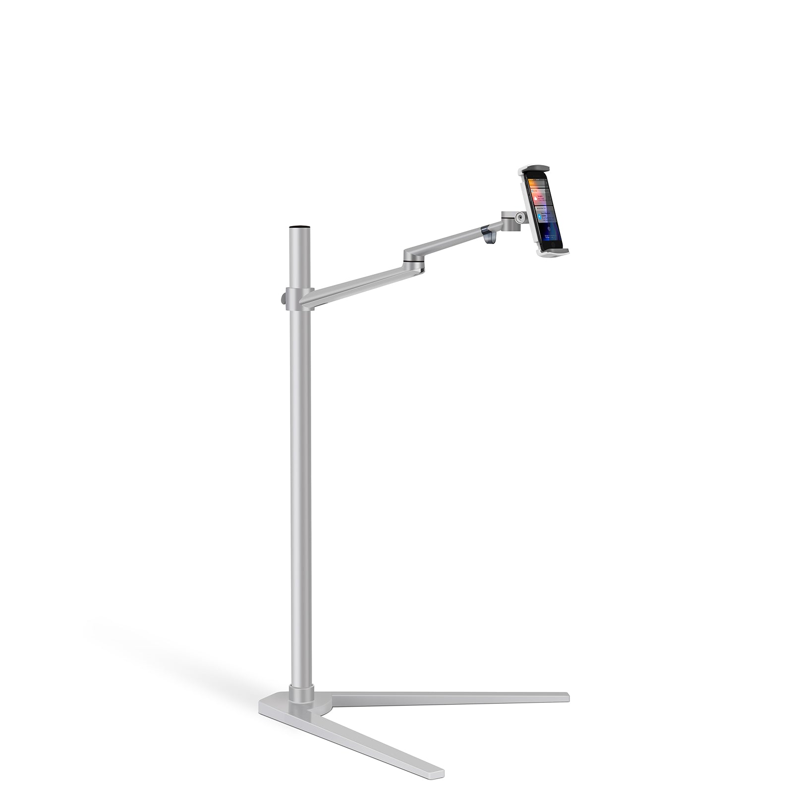 Phone and Tablet Floor Stand - Silver Phone and Tablet Floor Stand - Silver