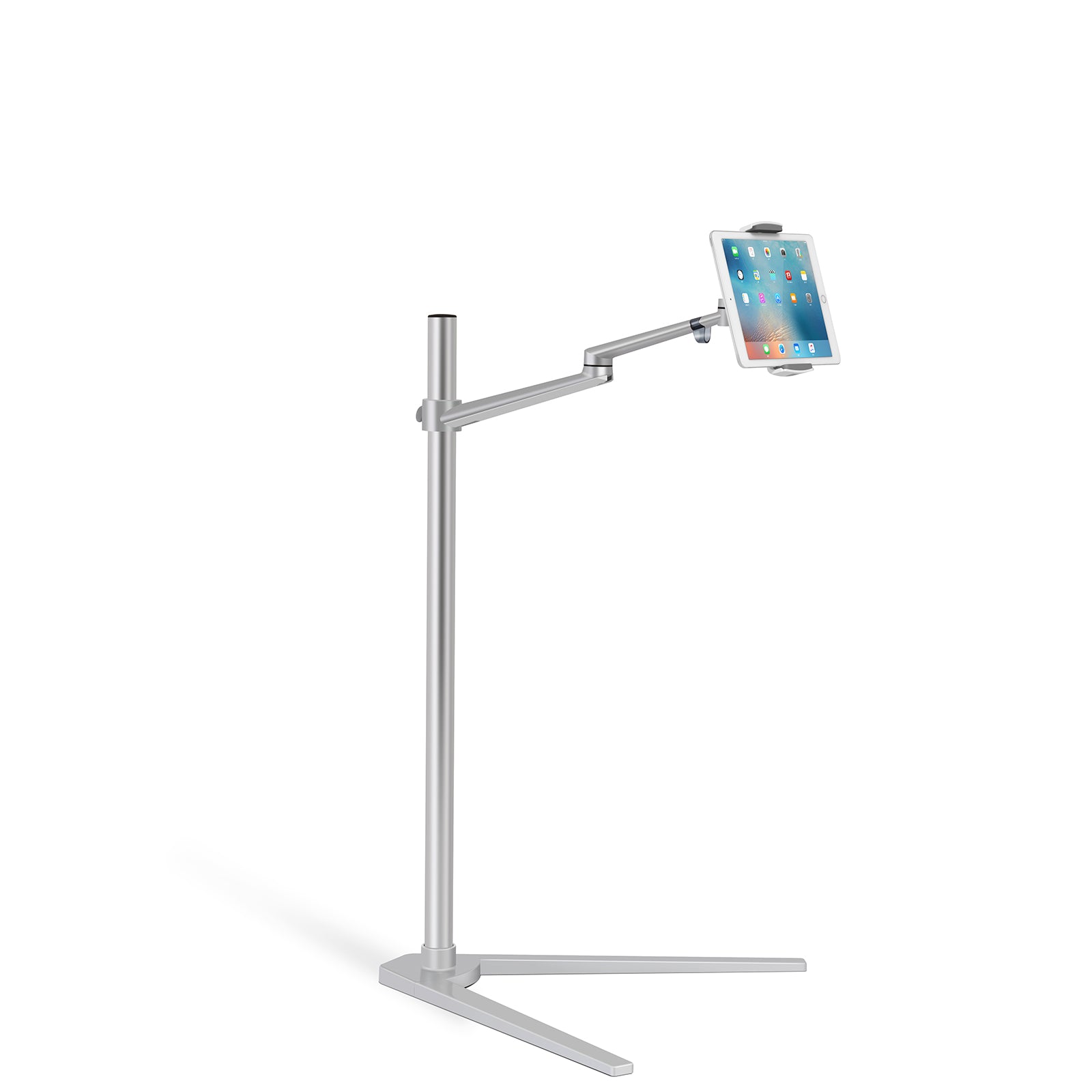 Phone and Tablet Floor Stand - Silver Phone and Tablet Floor Stand - Silver