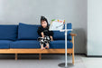 Adjustable aluminum book stand, 180° rotation, 104-148 cm height, flexible clips, 6.6 lbs capacity - TaMiMi Projects Qatar.