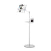 Adjustable aluminum book stand, 180° rotation, 104-148 cm height, flexible clips, 6.6 lbs capacity - TaMiMi Projects Qatar.