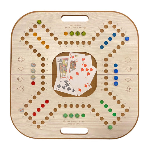 Jackaroo game for 4 players available at TaMiMi Projects in Qatar. Perfect for family fun and strategy enthusiasts.